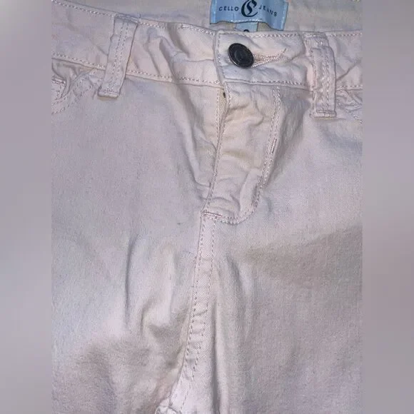 Cello Jeans Womens Skinny Jeans size 9 Juniors Bliss Pink Denim Stretch zipper - Picture 7 of 7